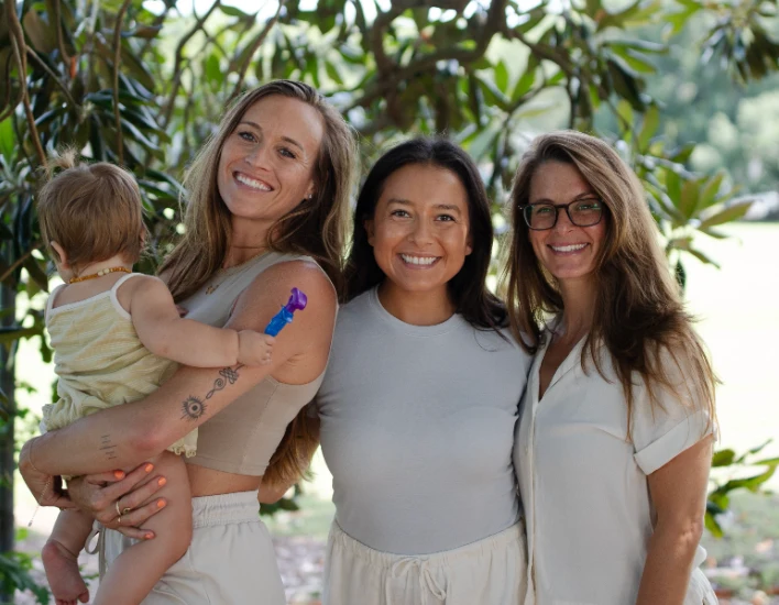 Courtney Yurko Lissette Dominguez Grace Jett Pose Outside for a Team Photo